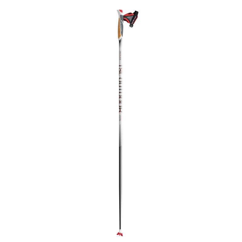 Bâtons De Marche Nordique KADVA HALNA – Rouge, Réglables 84-135 Cm, Aluminium, Système Quick Lock, Embouts Caoutchouc, Pour Randonnée