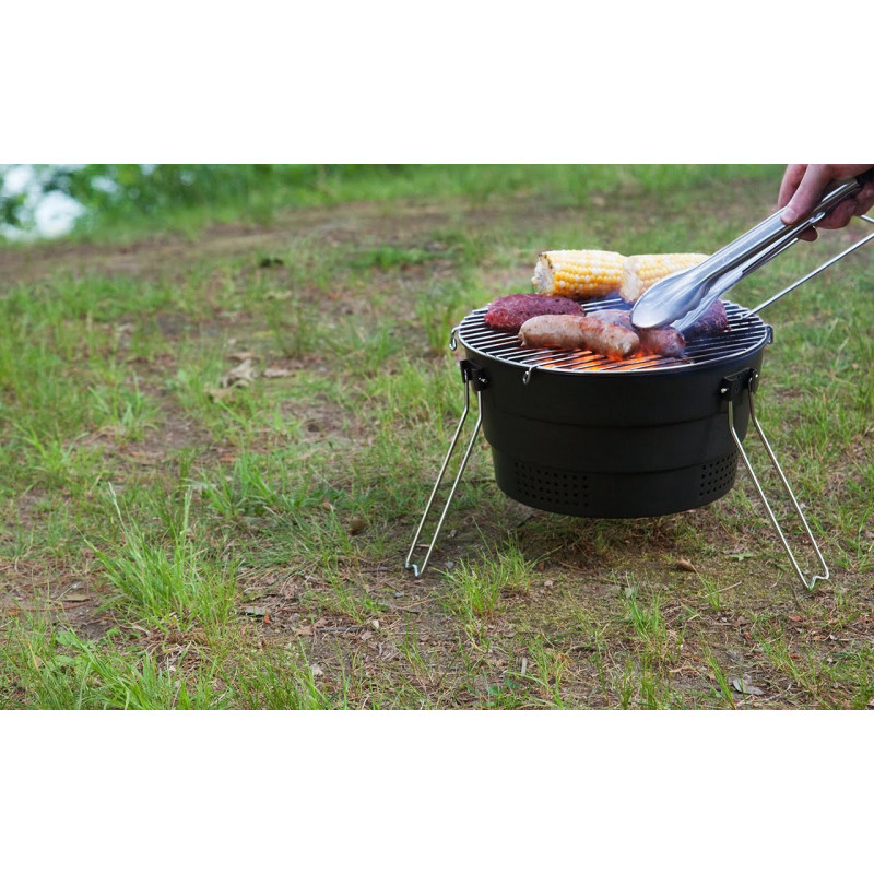 Pop Up Grill : Barbecue pliable et portatif de bivouac : Bivouac camping -  Inuka
