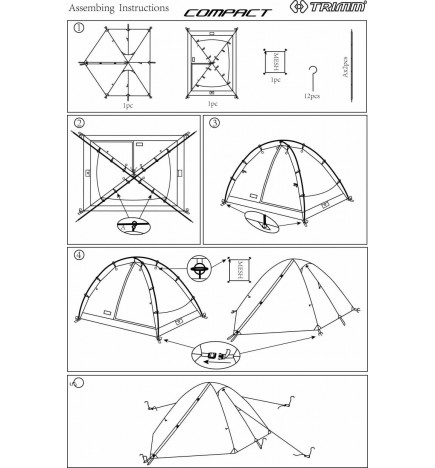 Tente de bivouac Compact 2/3 personnes