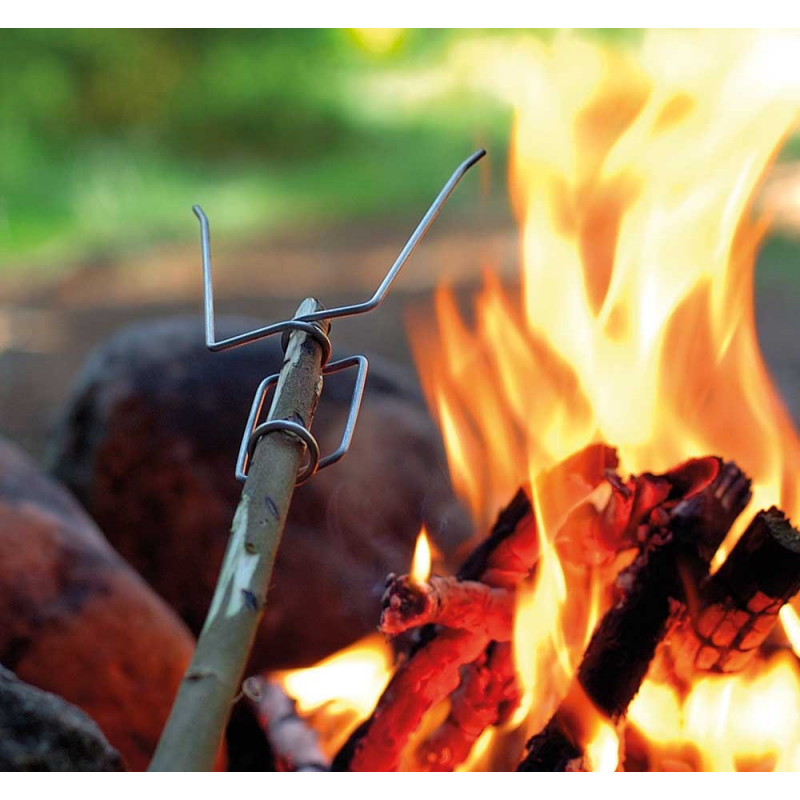Broches fourchettes de barbecue - Bivouac et camp - Inuka