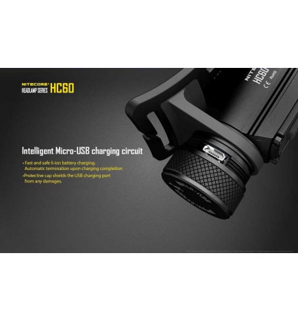 Lampe frontale Nitecore 1000L HC60