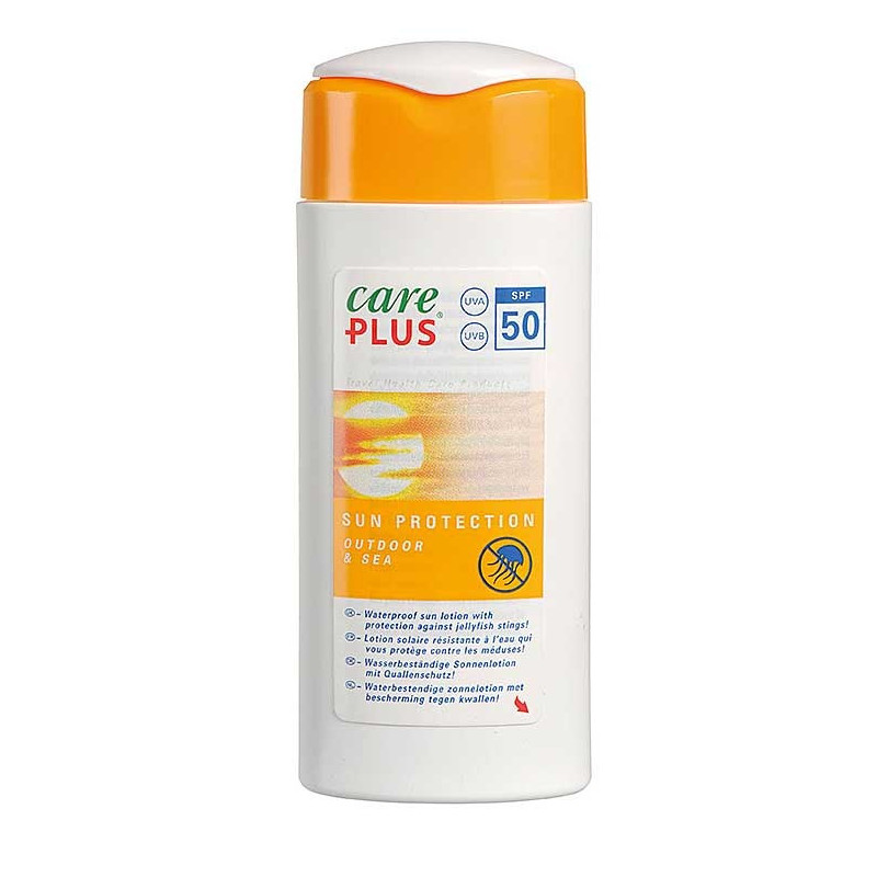 Protection solaire SPF 50+ waterproof et méduse