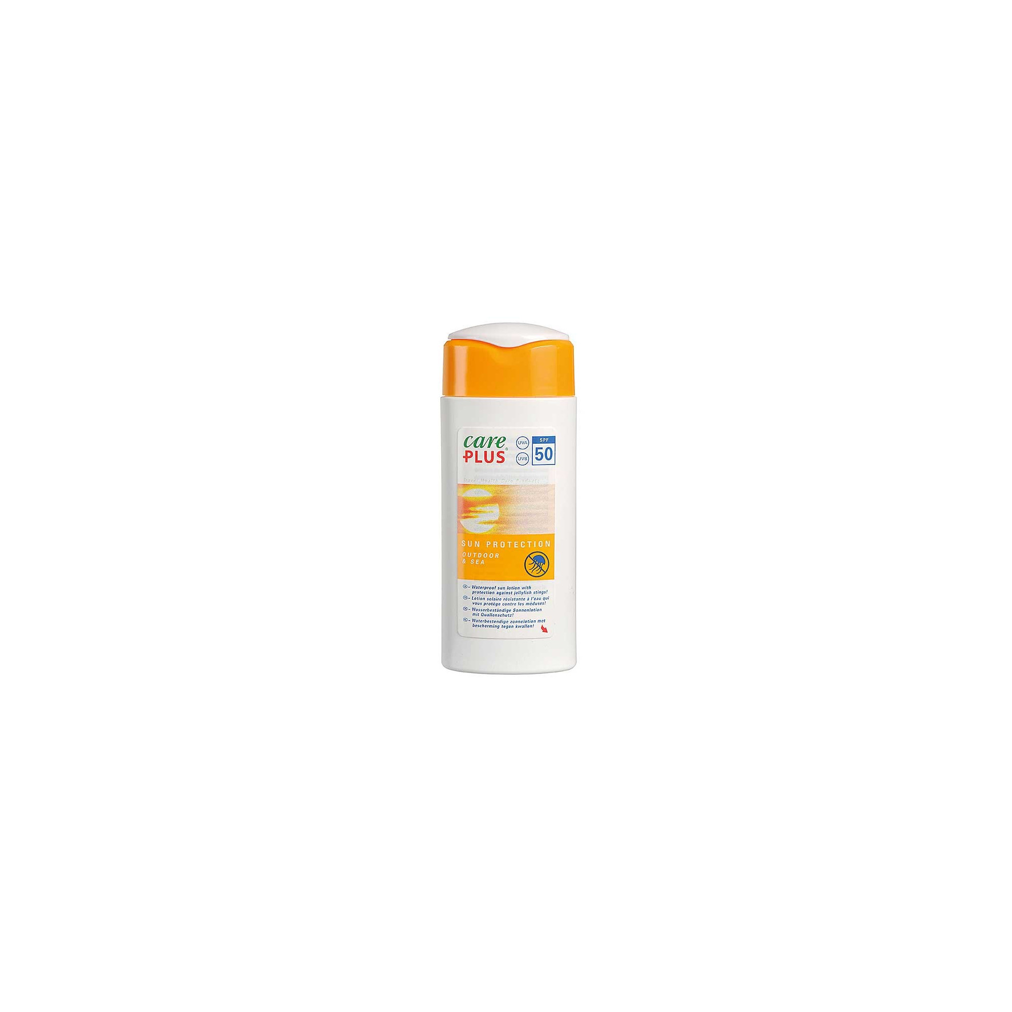 Protection solaire SPF 50+ waterproof et méduse