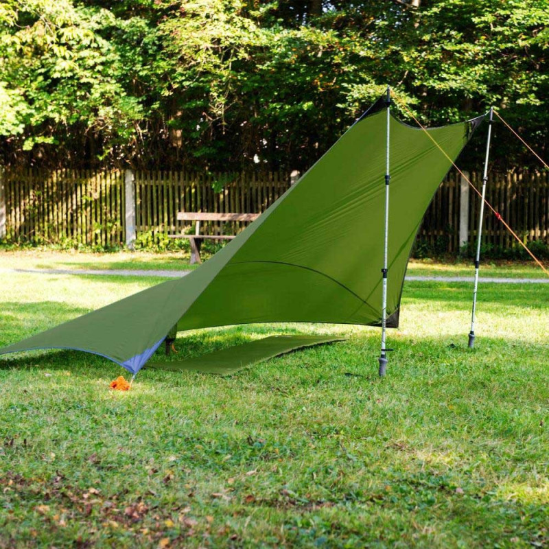 Bâche de bivouac avec isolation thermique Thermo Tarp Bushmen 3x3 Camo