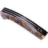Couteau Alsac avec manche motif léopard de 12cm
