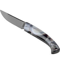 Couteau Alsac avec manche motif buffle Caffer de 12cm