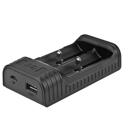 Chargeur USB batterie Li-ion pour lampe torche Fénix 