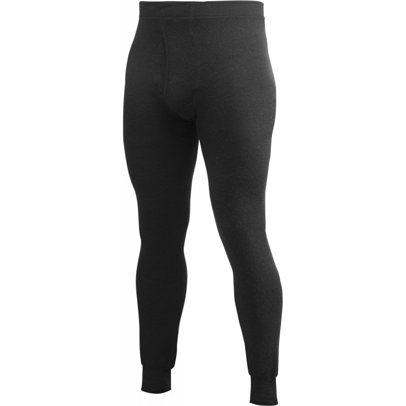 Caleçon Long Johns with Fly 200 WOOLPOWER Noir