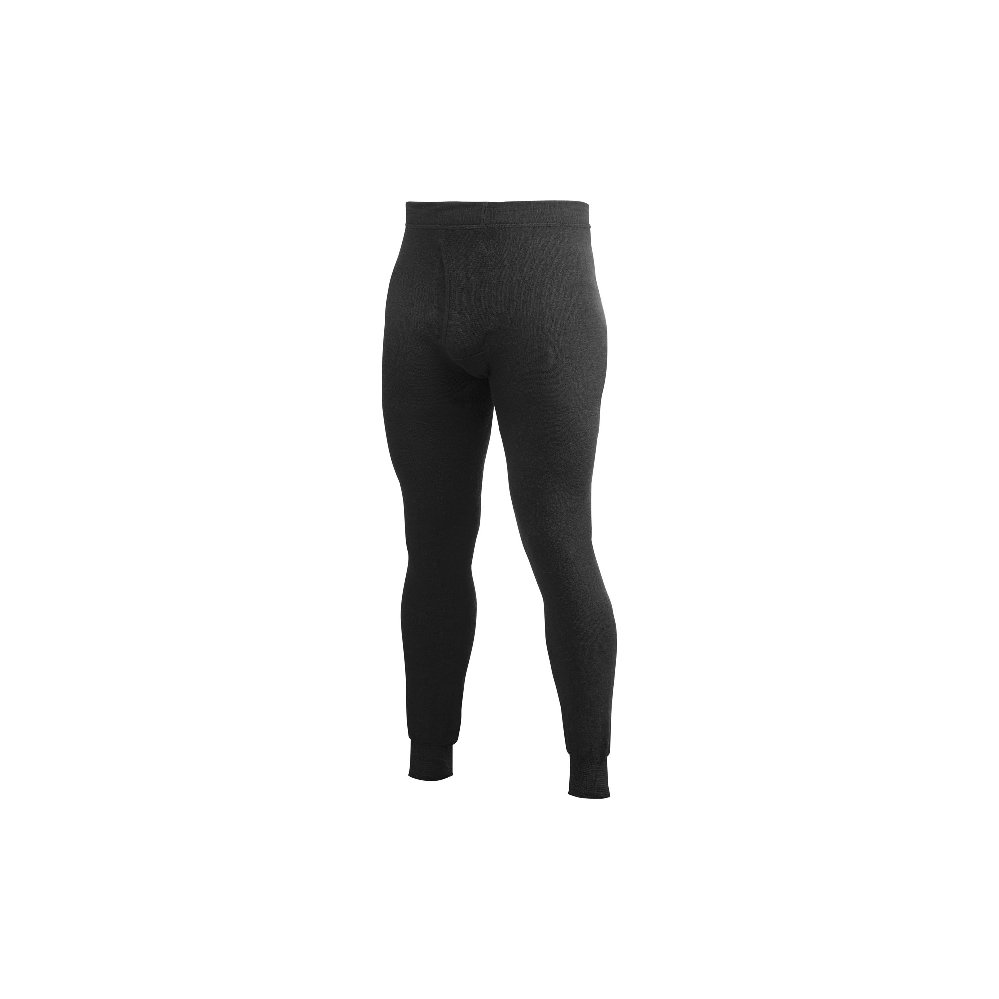 Caleçon Long Johns with Fly 200 WOOLPOWER Noir