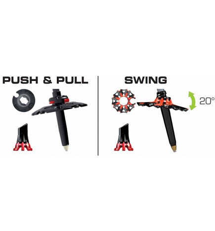 Bâton TSL Outdoor Move Carbon 2 Adjust WT Swing