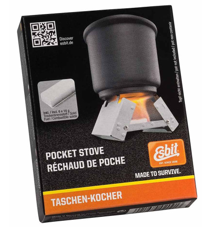 Réchaud de bivouac Esbit à recharge 6x 14 g