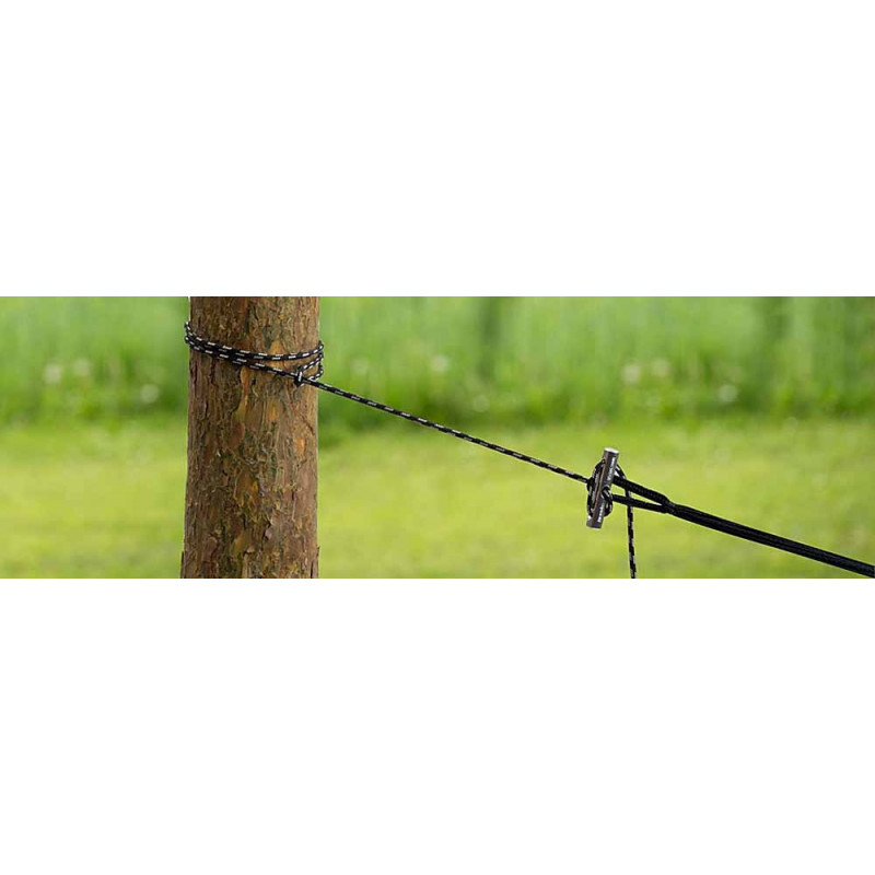 Lot De 2 Cordes De Fixation Pour Balançoire/Hamac 50 Cm - Charge 200 Kg, Mousquetons Acier, Réglables, Pour Jardin