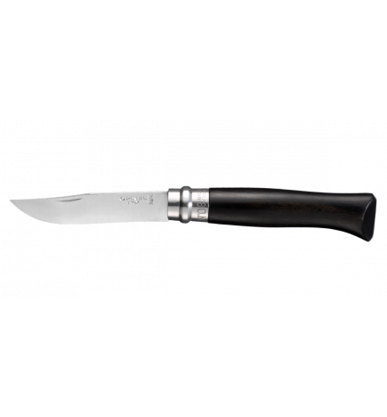 Opinel polished stainless steel blade ebony handle