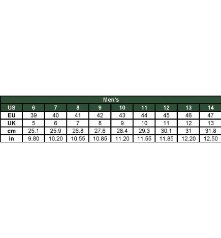 Kamik snow boots size charts