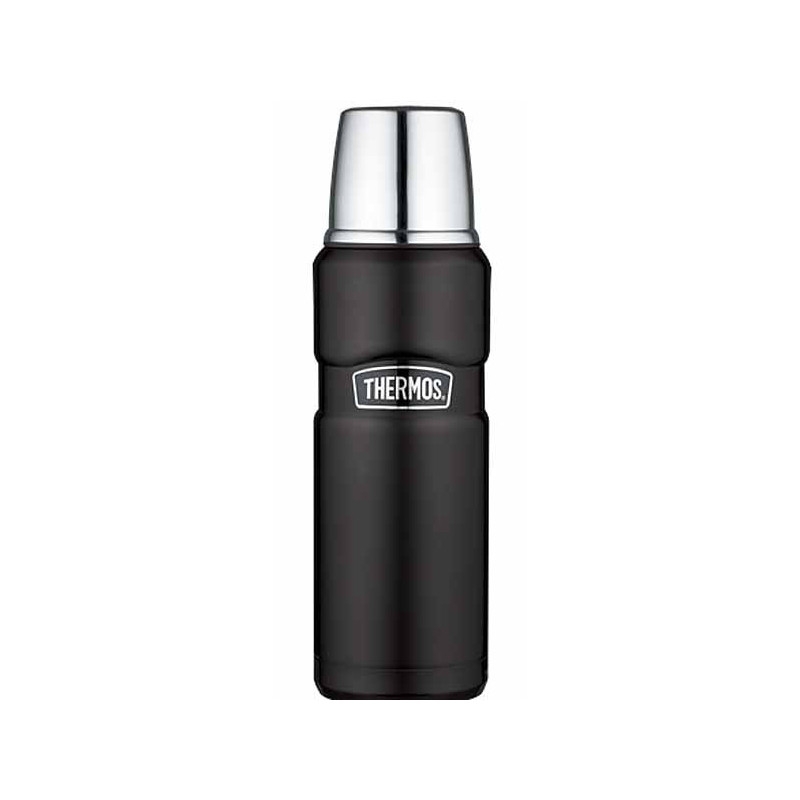 Bouteille Thermos King 0.47 l noir mat