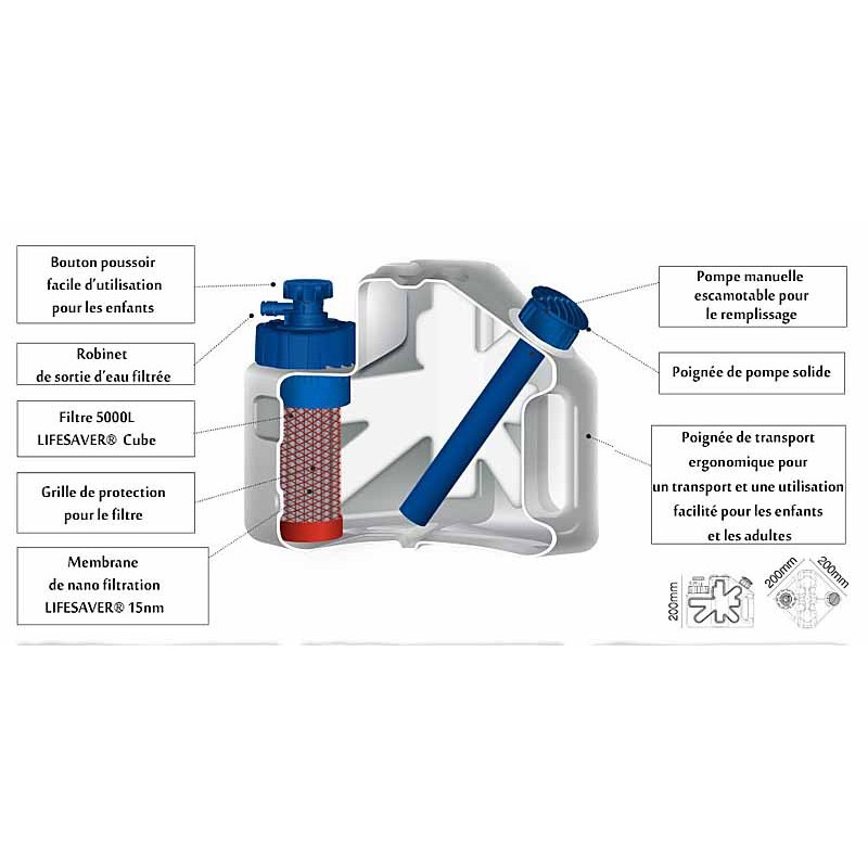 LifeSaver Cube Water Filter Water Treatment Inuka