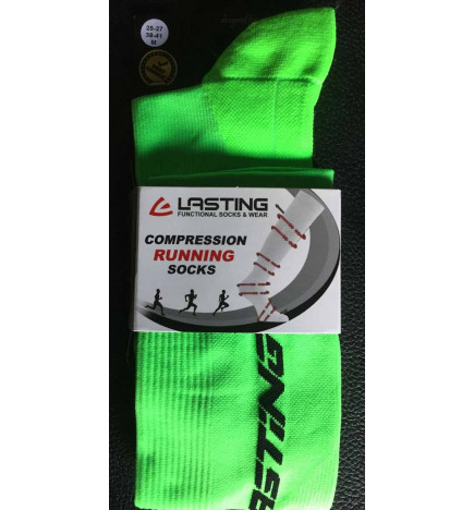 Chaussettes Techniques de compression Trail-Running Vert