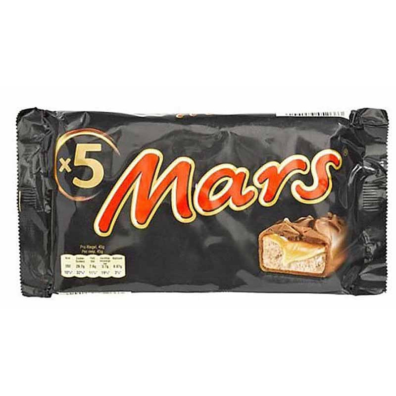 Barres de chocolat caramel Mars 5x 45 g - Epicerie outdoor - Inuka