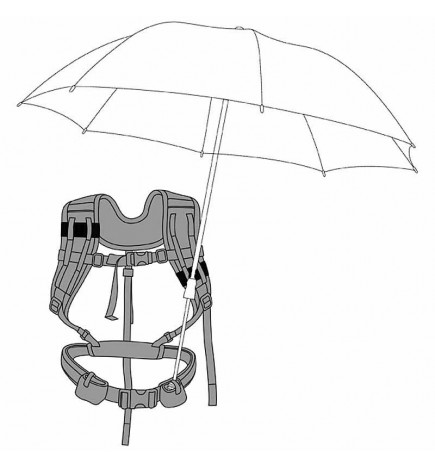 Porte parapluie mains libres détails