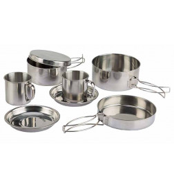 Highlander 2-person stainless steel bivouac pot
