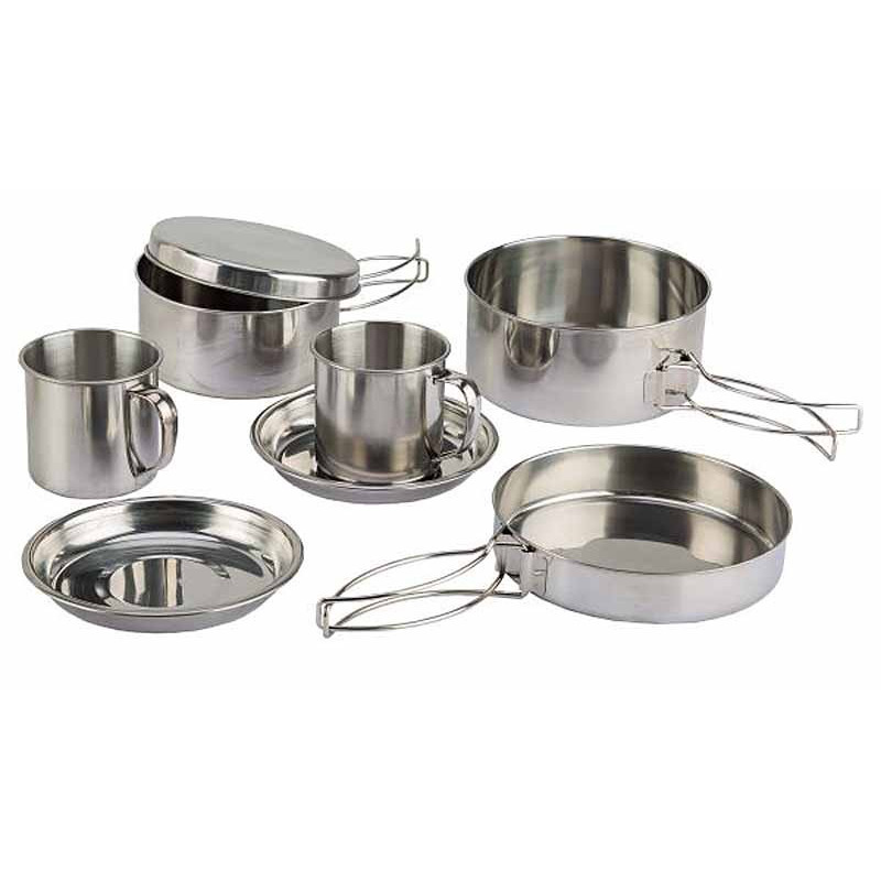 Vaso da bivacco Highlander in acciaio inox per 2 persone