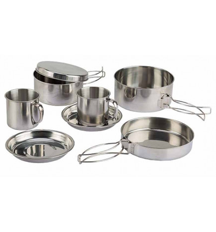 Highlander 2-person stainless steel bivouac pot