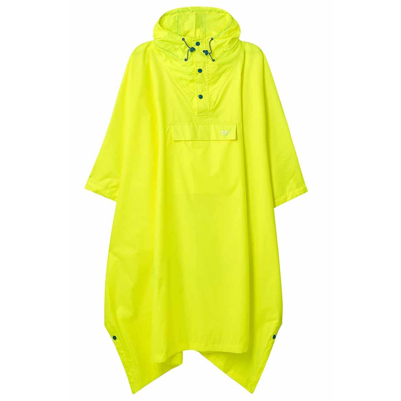 サカナクション レインポンチョとM/M巾着袋 NFIG RAIN PONCHO ハイキングや旅行に最適なレインポンチョ マックカラーのサックカラー