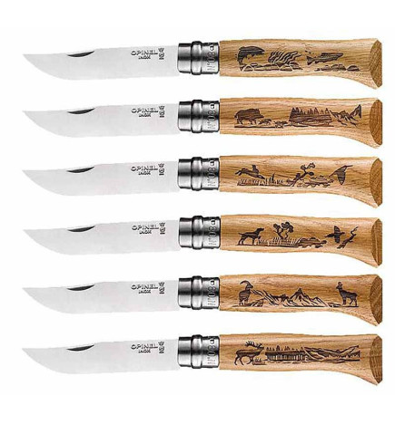 Opinel Animalia set di 6 coltelli