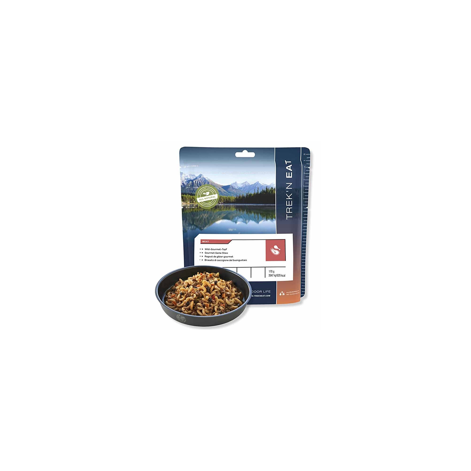 Ragout de gibier gourmet lyophilisé plat