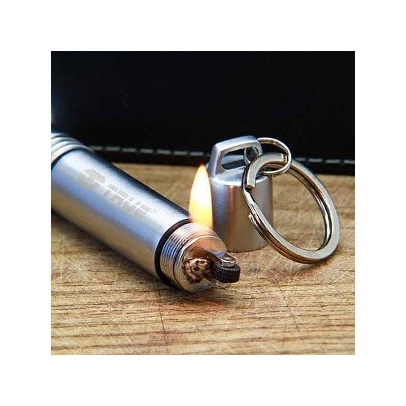 Porte-clés permanent en silex, briquets étanches assortis à