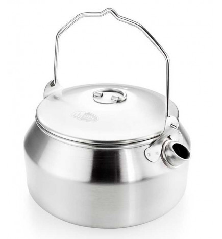 Bouilloire de bivouac 1L inox GSI Outdoors dessus