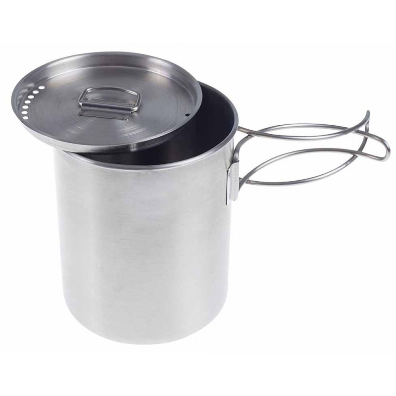 Tasse popote bouilloire inox 0,60 l de bivouac Tasse popote bouilloire inox 0,60 l de bivouac