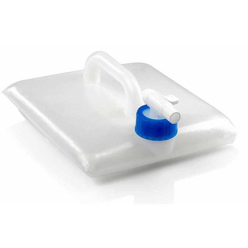 Réservoir D'eau Pliable 10L Valicaer - Carré Avec Robinet - Sans BPA - Idéal Camping, Randonnée, Urgence