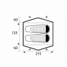 Tente expédition 2 personnes Pioneer DSL dimensions