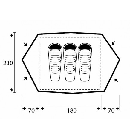 Thunder-D 3-person bivouac tent plan