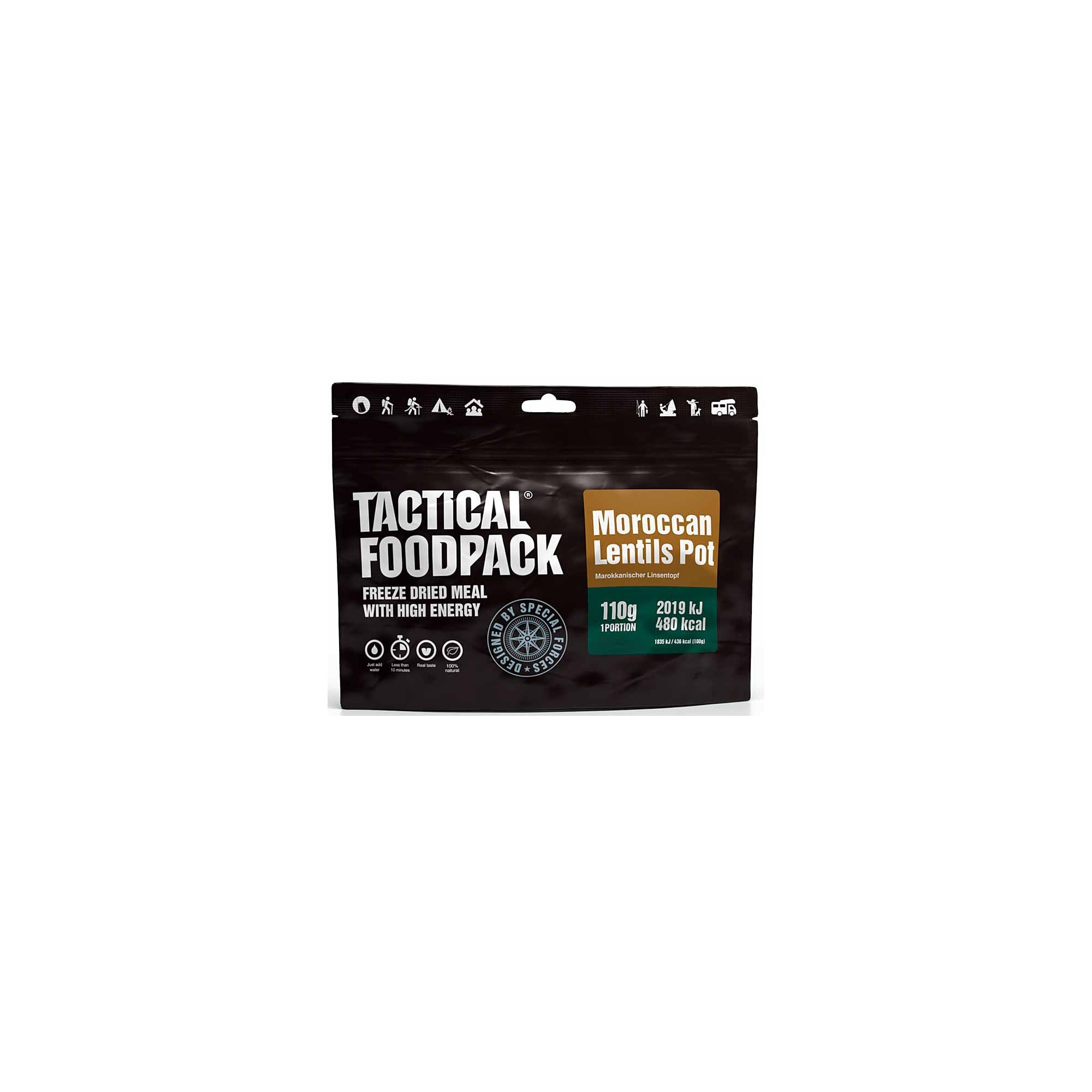 En-cas sucré - cookie lyophilisé au chocolat et aromatisé au rhum Tactical  Foodpack