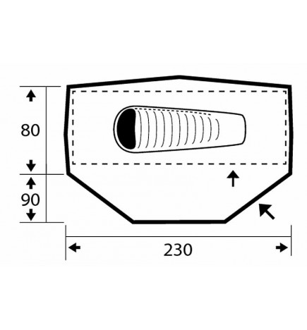 Tente de bivouac One de Trimm plan