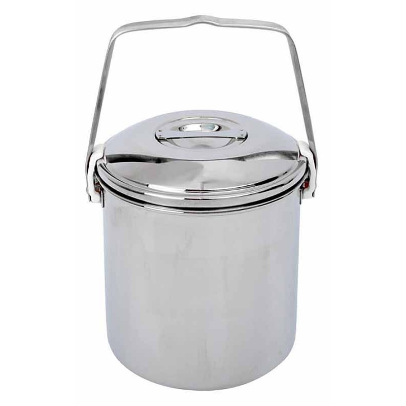 Popote bouilloire de bivouac 1,4 L inox