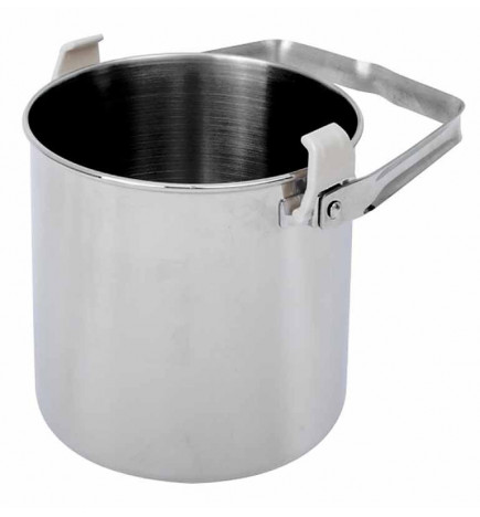 Popote bouilloire de bivouac 1,4 L inox camping