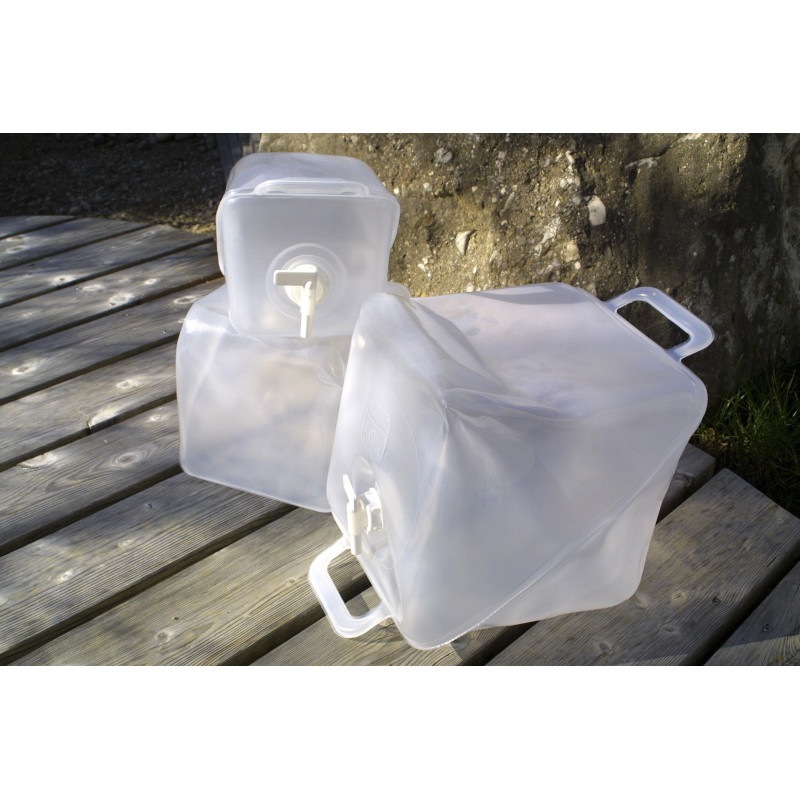 Réservoir D'eau Pliable 15 L – Transparent, Léger, Poignée Intégrée, Pour Camping, Randonnée Ou Urgence