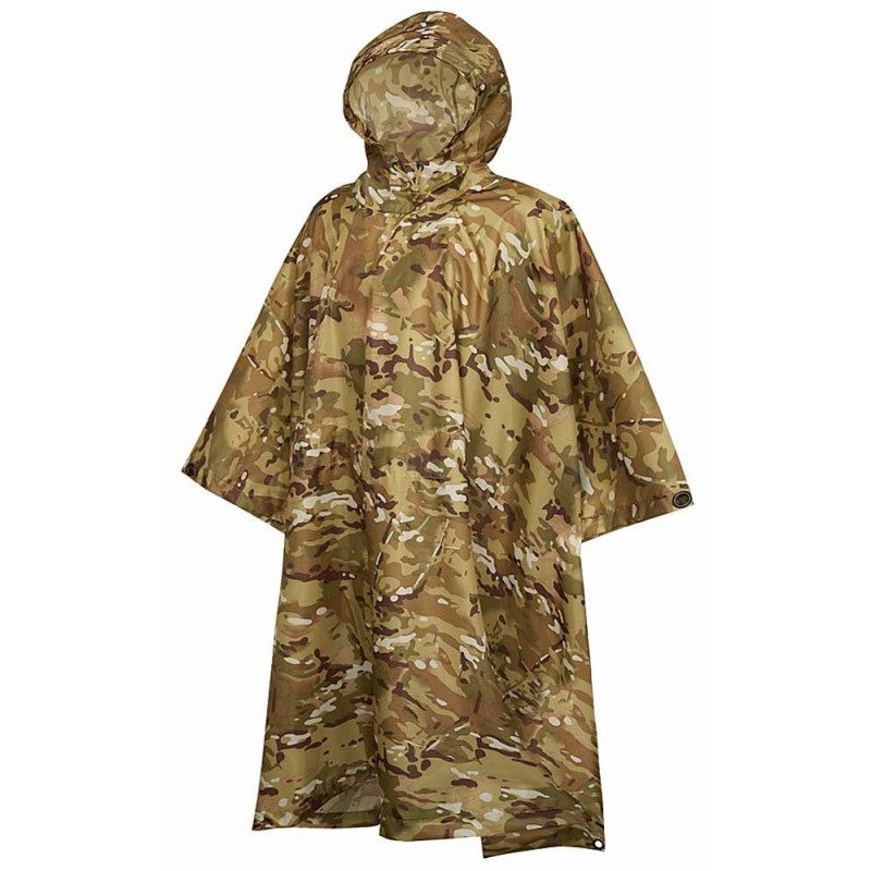 Poncho de puie randonnée bushcraft camo désert