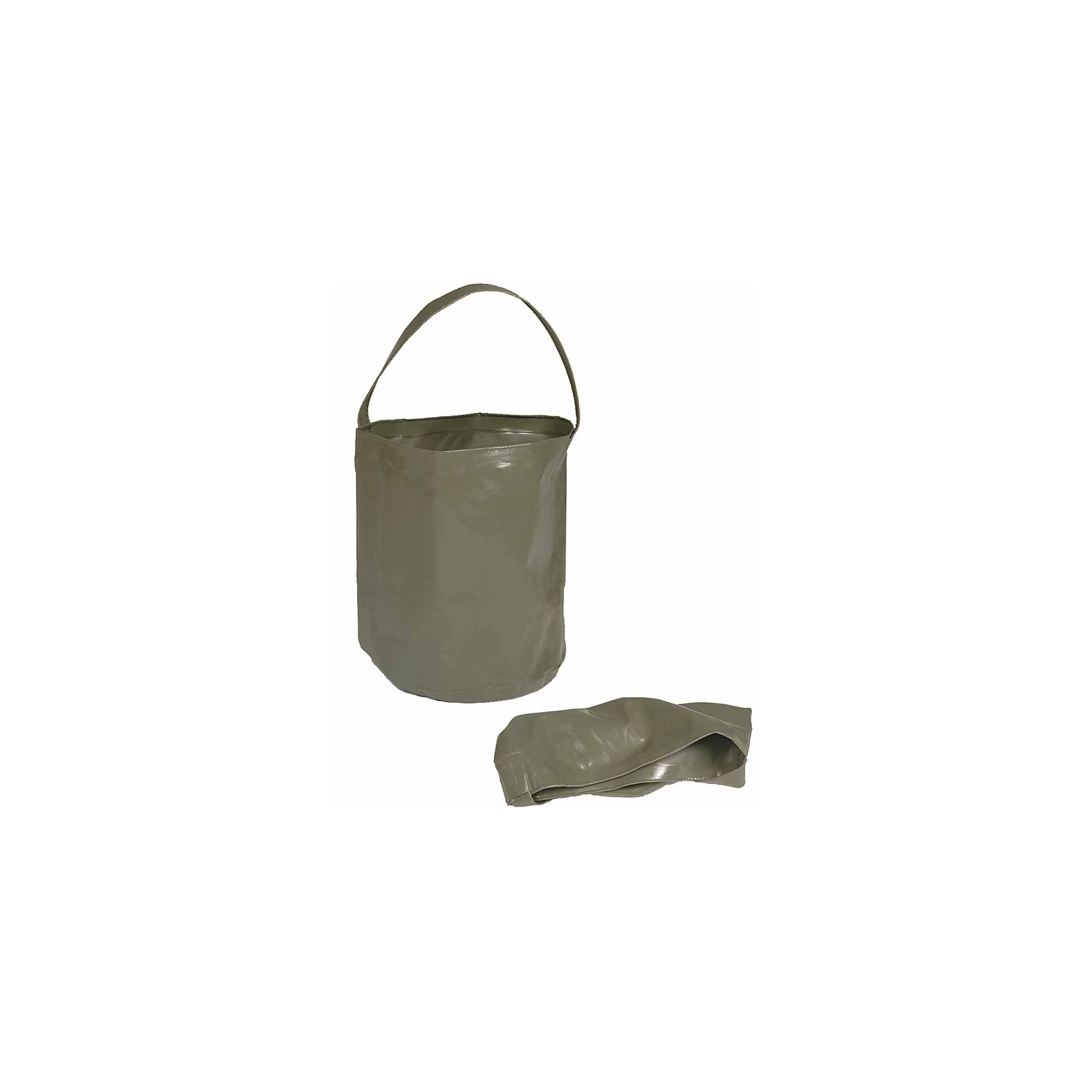 Relaxdays Seau pliable, 10 litres, bec verseur, anse, récipient rétractable  pour la maison & le camping, gris - blanc