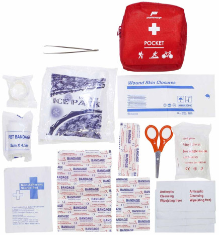 Trousse de secours Pocket PharmaVoyage contenu