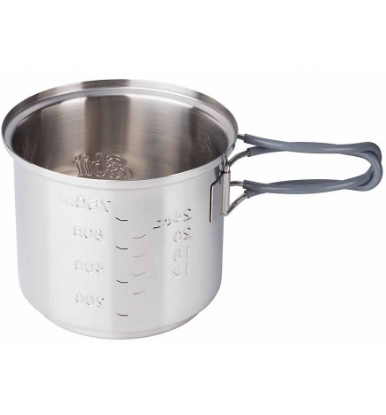 Set de cuisson complet Esbit 985 Inox pot ouvert