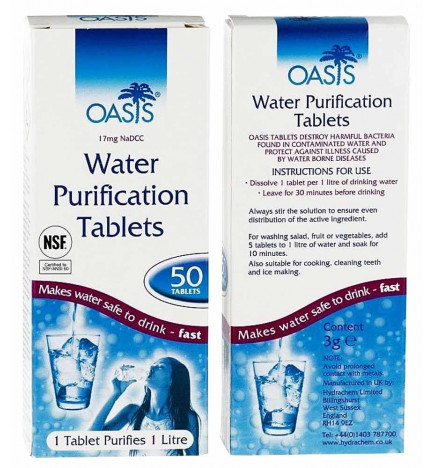 Water Purification Tablets (100 comprimés)