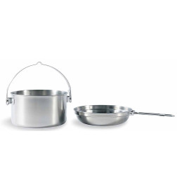 Stainless steel bivouac cooking pot 1.6L
