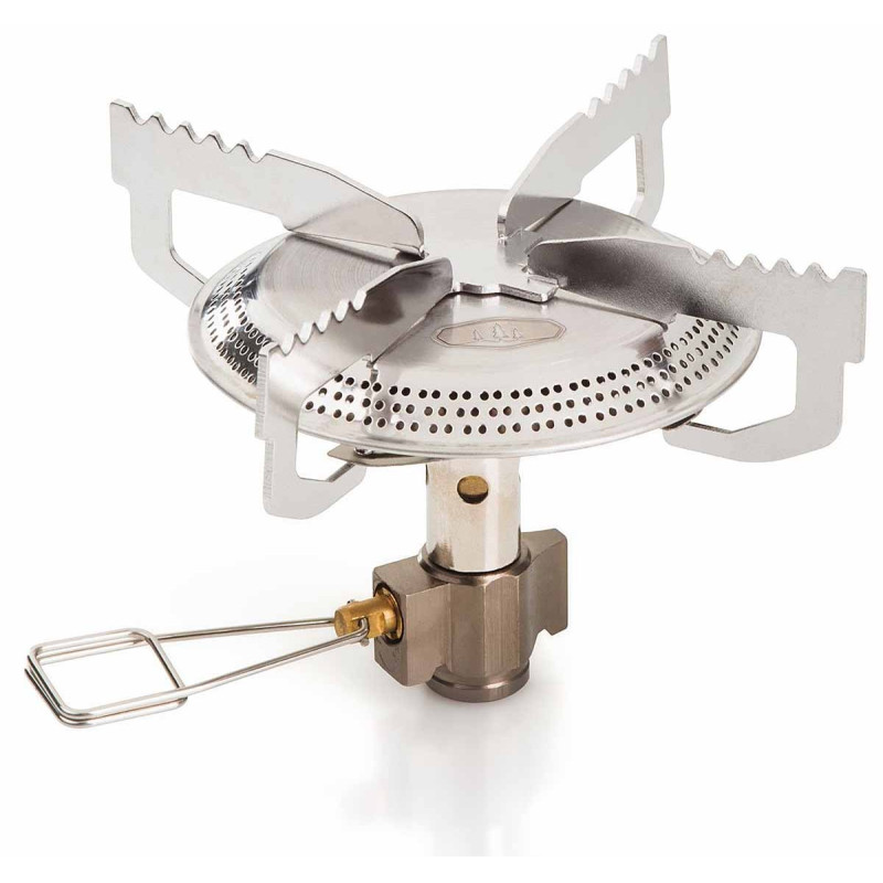 Spptty Réchaud de Randonnée, Réchaud de Randonnée Résistant aux Hautes Températures Léger Pliable Réchaud à Gaz Réglable pour Randonnée Camping, Réchaud à Gaz Pliable