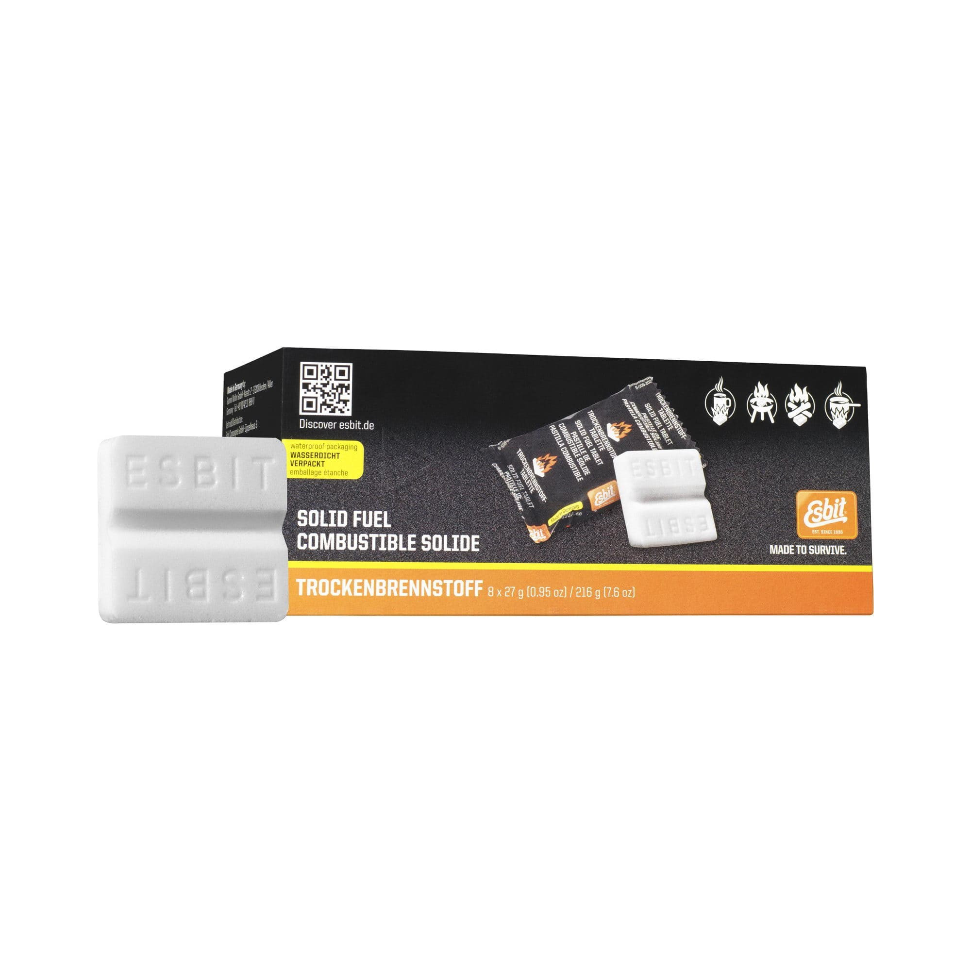 Combustible solide 8x27 g Esbit 4021684018279