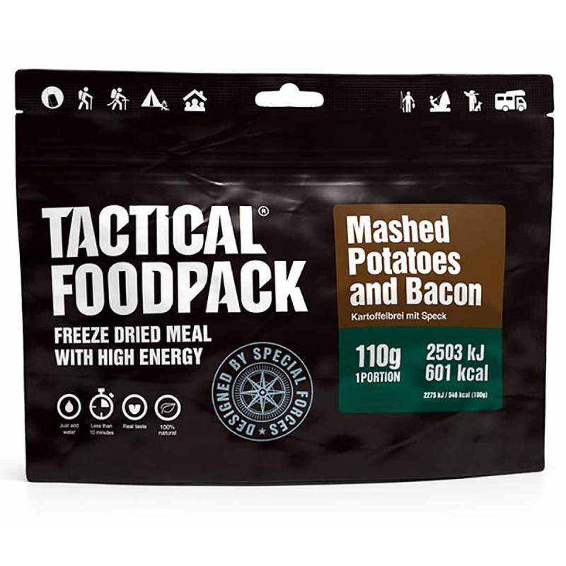 Repas lyophilisé de purée et bacon Tactical Foodpack