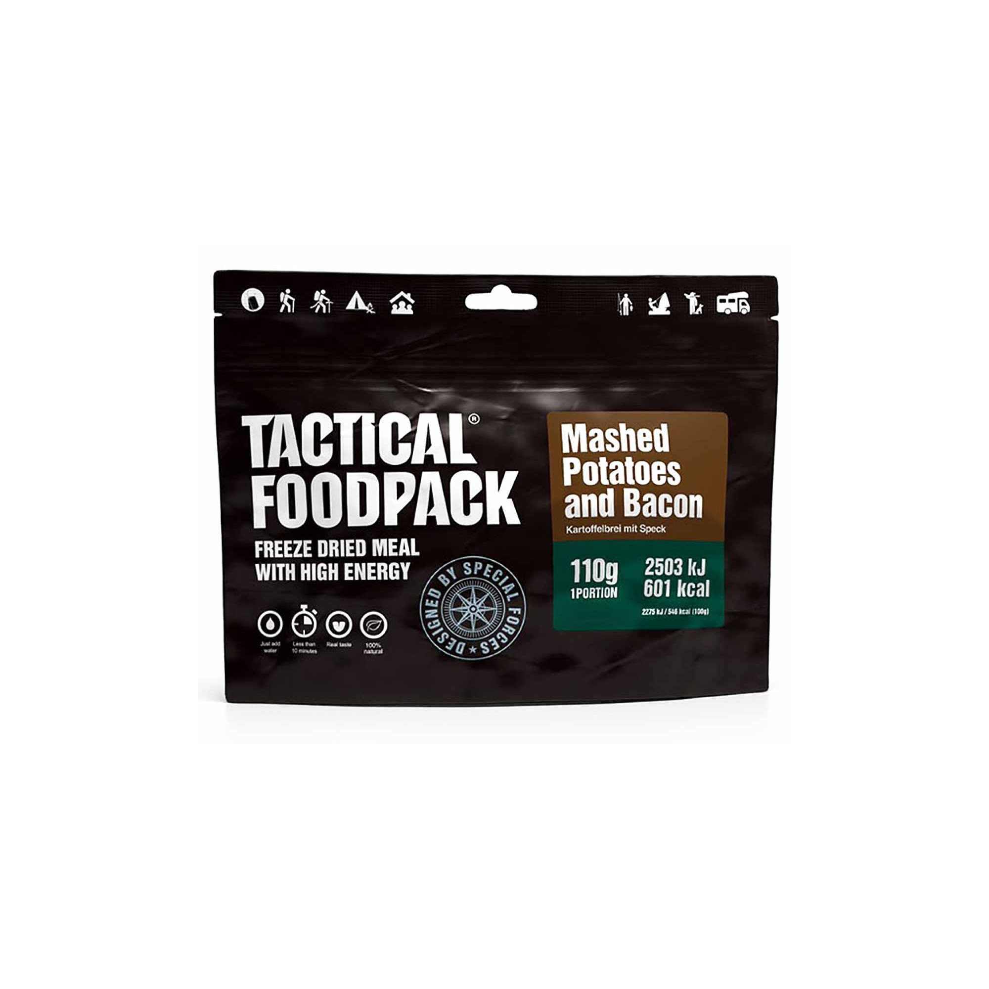 Repas lyophilisé de purée et bacon Tactical Foodpack